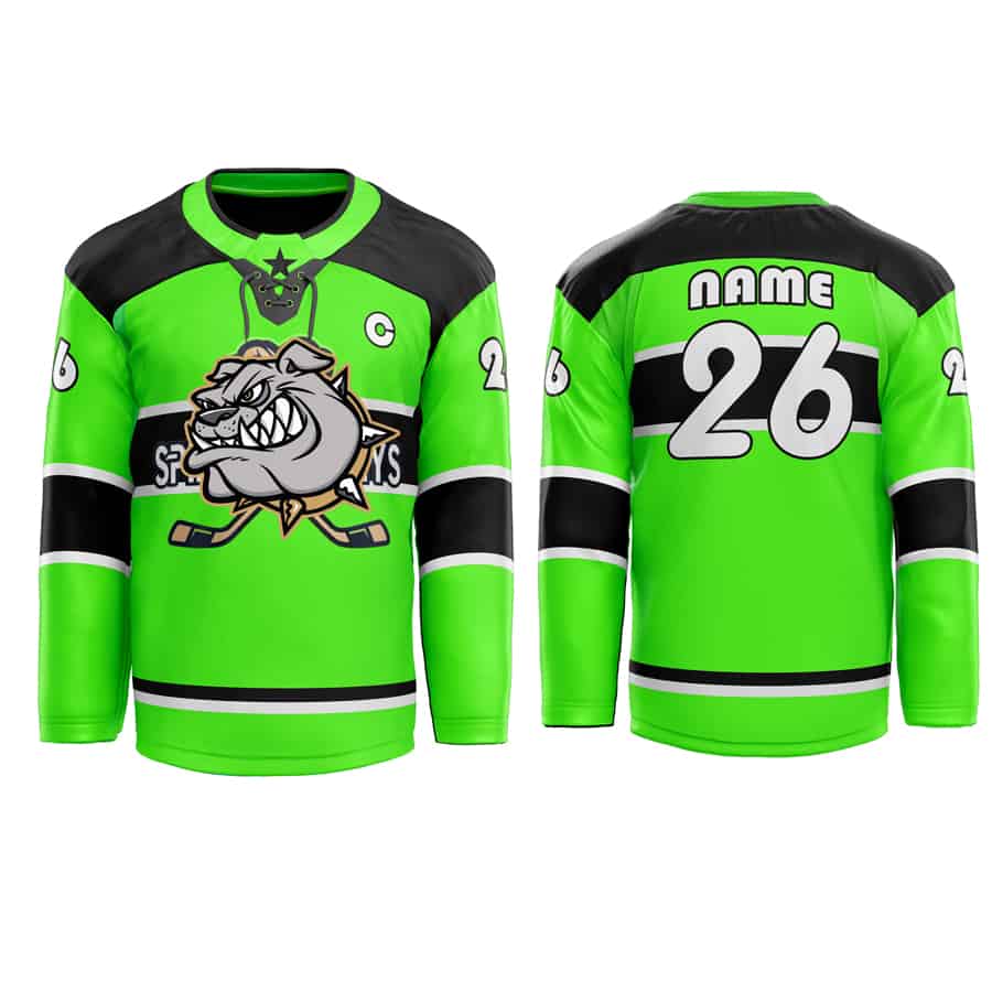 Custom sublimated reverse ice hockey jersey and socks made in Chinese  factory